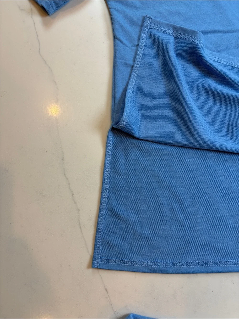 Light Blue V-Neck Short Set